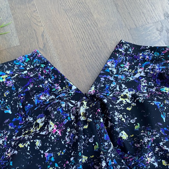 Rachel Roy floral skort with pockets, purple 2 - Picture 4 of 5